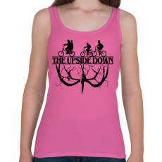 PRINTFASHION The upside down fekete - Női atléta - Rózsaszín