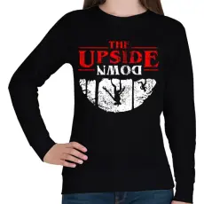 PRINTFASHION The Upside Down - Női pulóver - Fekete