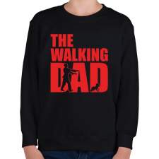 PRINTFASHION The walking dad - Gyerek pulóver - Fekete gyerek pulóver, kardigán