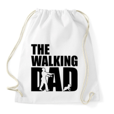 PRINTFASHION The walking dad - Sportzsák, Tornazsák - Fehér tornazsák