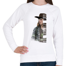 PRINTFASHION The Walking Dead Carl - Női pulóver - Fehér női pulóver, kardigán