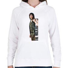 PRINTFASHION The Walking Dead Daryl Dixon - Női kapucnis pulóver - Fehér női pulóver, kardigán