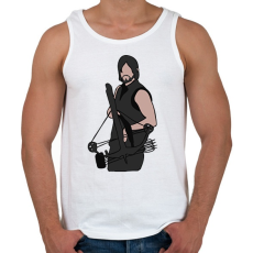 PRINTFASHION The Walking Dead - Daryl - Férfi atléta - Fehér