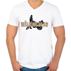PRINTFASHION The Walking Dead Daryl - Férfi V-nyakú póló - Fehér