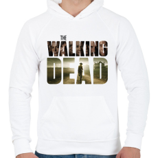 PRINTFASHION The Walking Dead - Férfi kapucnis pulóver - Fehér