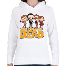 PRINTFASHION The Walking Dead - Női kapucnis pulóver - Fehér