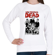 PRINTFASHION The Walking Dead - Női pulóver - Fehér