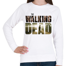 PRINTFASHION The Walking Dead - Női pulóver - Fehér női pulóver, kardigán