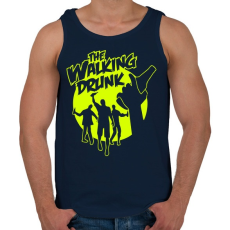 PRINTFASHION The Walking Drunk - Férfi atléta - Sötétkék