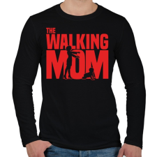 PRINTFASHION The Walking Mom - Férfi hosszú ujjú póló - Fekete férfi póló