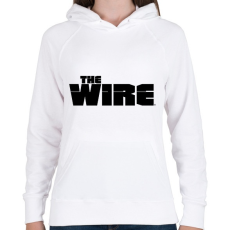 PRINTFASHION The Wire - Női kapucnis pulóver - Fehér