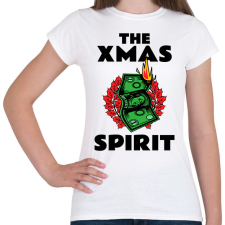 PRINTFASHION THE XMAS SPIRIT - Női póló - Fehér női póló