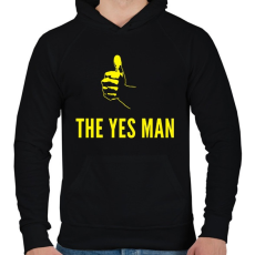 PRINTFASHION THE YES MAN - Férfi kapucnis pulóver - Fekete