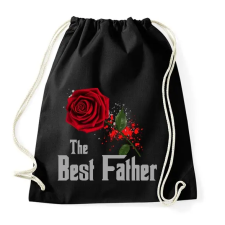 PRINTFASHION thebestfather - Sportzsák, Tornazsák - Fekete tornazsák