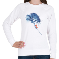 PRINTFASHION There's no way back - Női pulóver - Fehér