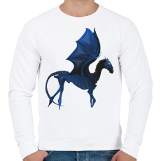 PRINTFASHION Thestrál - Férfi pulóver - Fehér