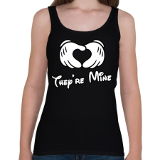 PRINTFASHION They are mine - Női atléta - Fekete női trikó