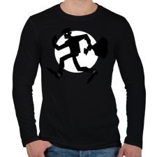 PRINTFASHION thief - Férfi hosszú ujjú póló - Fekete férfi póló