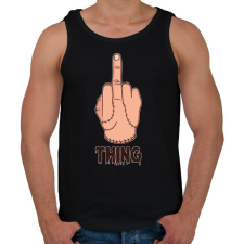 PRINTFASHION Thing - Férfi atléta - Fekete atléta, trikó