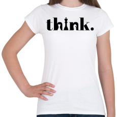 PRINTFASHION think. - Női póló - Fehér