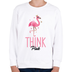 PRINTFASHION thinkpink - Gyerek pulóver - Fehér