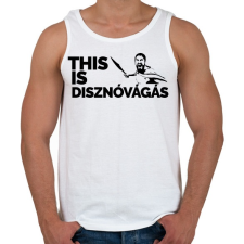 PRINTFASHION This is disznovágás - Férfi atléta - Fehér atléta, trikó