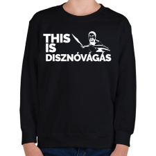 PRINTFASHION This is disznóvágás - Gyerek pulóver - Fekete gyerek pulóver, kardigán