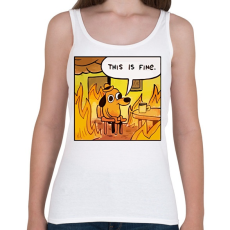 PRINTFASHION This is fine - Női atléta - Fehér