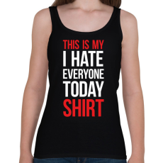 PRINTFASHION This is my shirt - white - Női atléta - Fekete