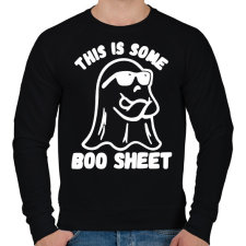 PRINTFASHION This is some BOO SHEET (bullshit) - Férfi pulóver - Fekete férfi pulóver, kardigán