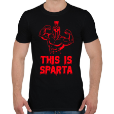 PRINTFASHION This is Sparta 2 - Férfi póló - Fekete férfi póló