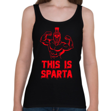 PRINTFASHION This is Sparta 2 - Női atléta - Fekete női trikó
