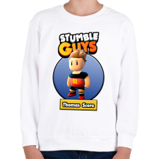 PRINTFASHION Thomas Score - Gyerek pulóver - Fehér