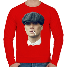 PRINTFASHION Thomas Shelby - Férfi pulóver - Piros férfi pulóver, kardigán