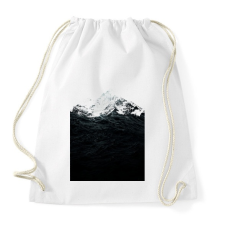 PRINTFASHION Those waves were like mountains - Sportzsák, Tornazsák - Fehér tornazsák