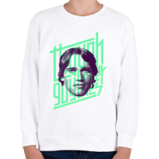 PRINTFASHION Though guy - Gyerek pulóver - Fehér gyerek pulóver, kardigán