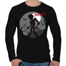 PRINTFASHION Thriller MJ - Férfi hosszú ujjú póló - Fekete férfi póló