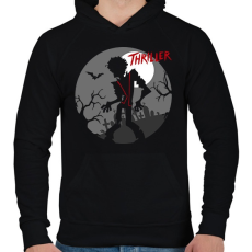 PRINTFASHION Thriller MJ - Férfi kapucnis pulóver - Fekete