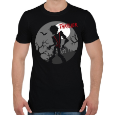 PRINTFASHION Thriller MJ - Férfi póló - Fekete férfi póló