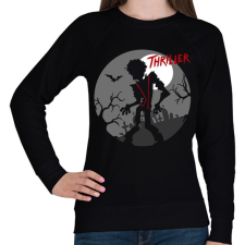 PRINTFASHION Thriller MJ - Női pulóver - Fekete női pulóver, kardigán