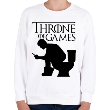 PRINTFASHION Throne of games - Gyerek pulóver - Fehér gyerek pulóver, kardigán