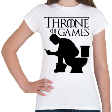 PRINTFASHION Throne of games - Női póló - Fehér