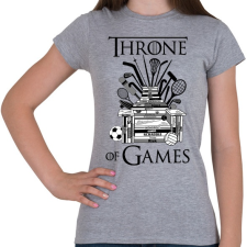 PRINTFASHION Throne of Games - Női póló - Sport szürke női póló