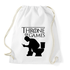 PRINTFASHION Throne of games - Sportzsák, Tornazsák - Fehér tornazsák