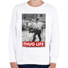 PRINTFASHION Thug life - Gyerek pulóver - Fehér