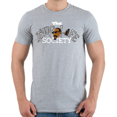 PRINTFASHION Thug Life Society - Férfi póló - Sport szürke