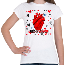 PRINTFASHION TIÉD A SZÍVEM - Női póló - Fehér női póló