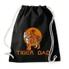 PRINTFASHION tiger dad - Sportzsák, Tornazsák - Fekete