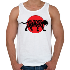 PRINTFASHION Tiger - Férfi atléta - Fehér atléta, trikó