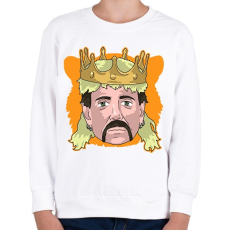 PRINTFASHION Tiger King - Gyerek pulóver - Fehér